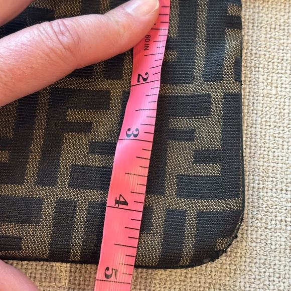 Fendi Black and Brown Cosmetic Pouch - Picture 6 of 7